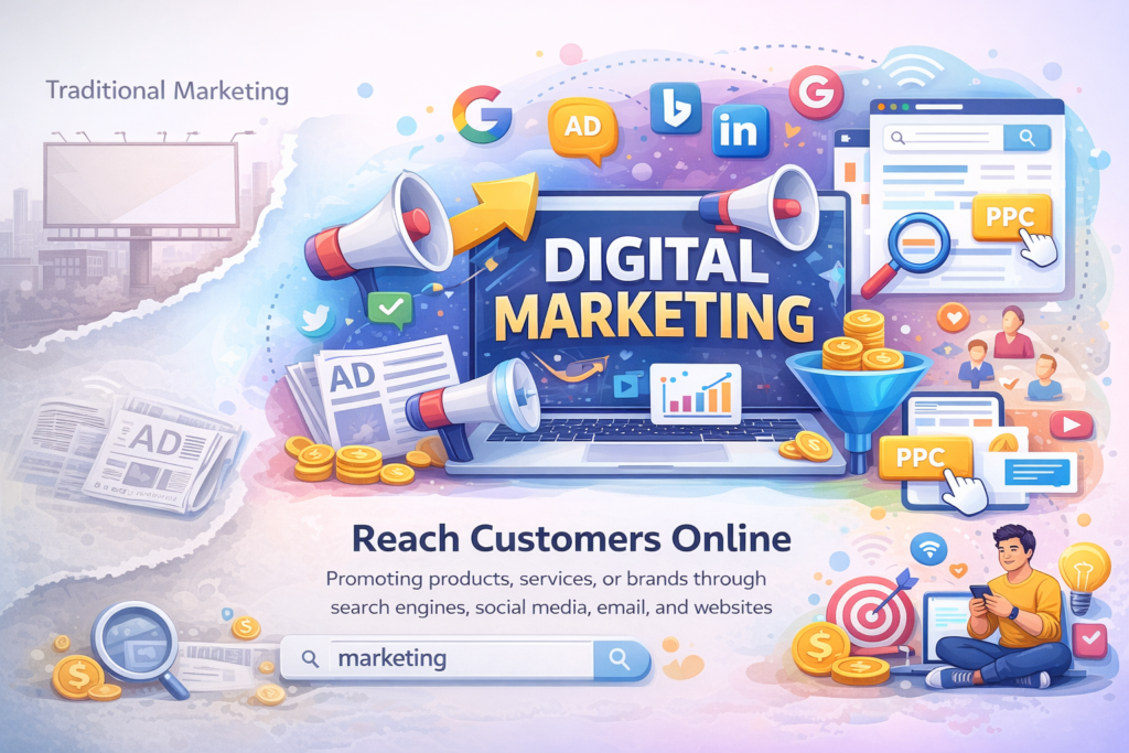 Difference between Traditional and Digital Marketing
