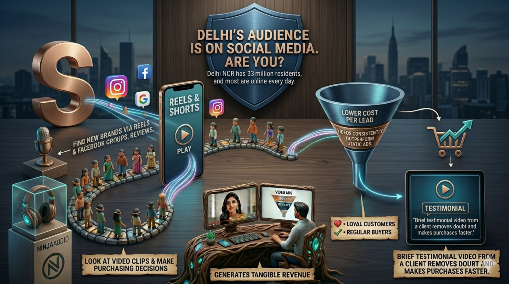 Delhi's audience is already on Social Media. Are You?