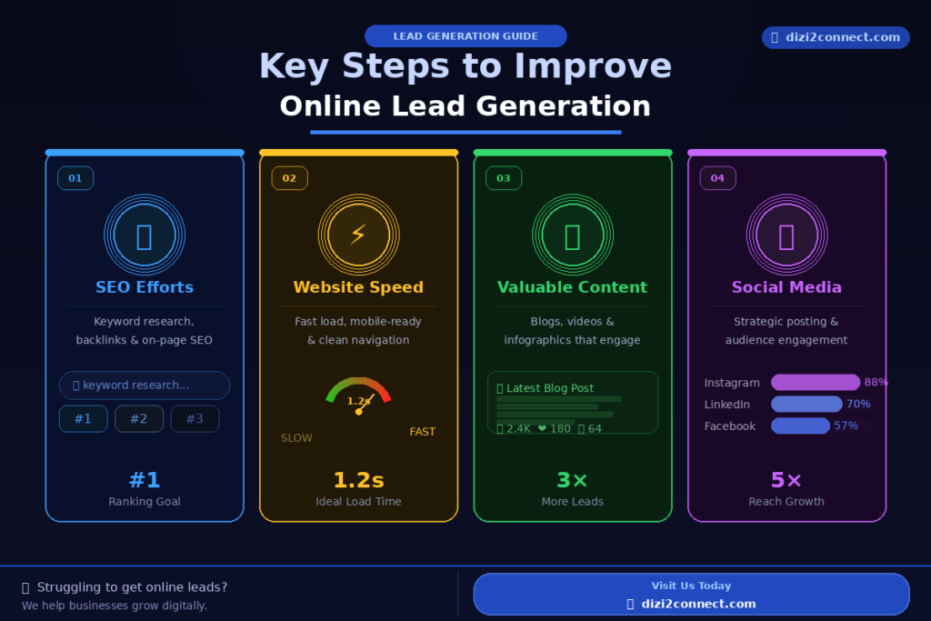 Key Steps to Improve Online Lead Generation