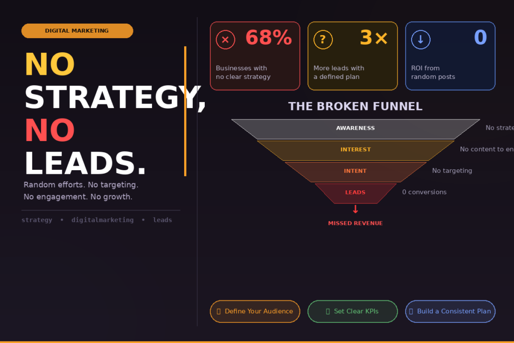 Lack of Digital Marketing Strategy Blocking Online Lead Generation