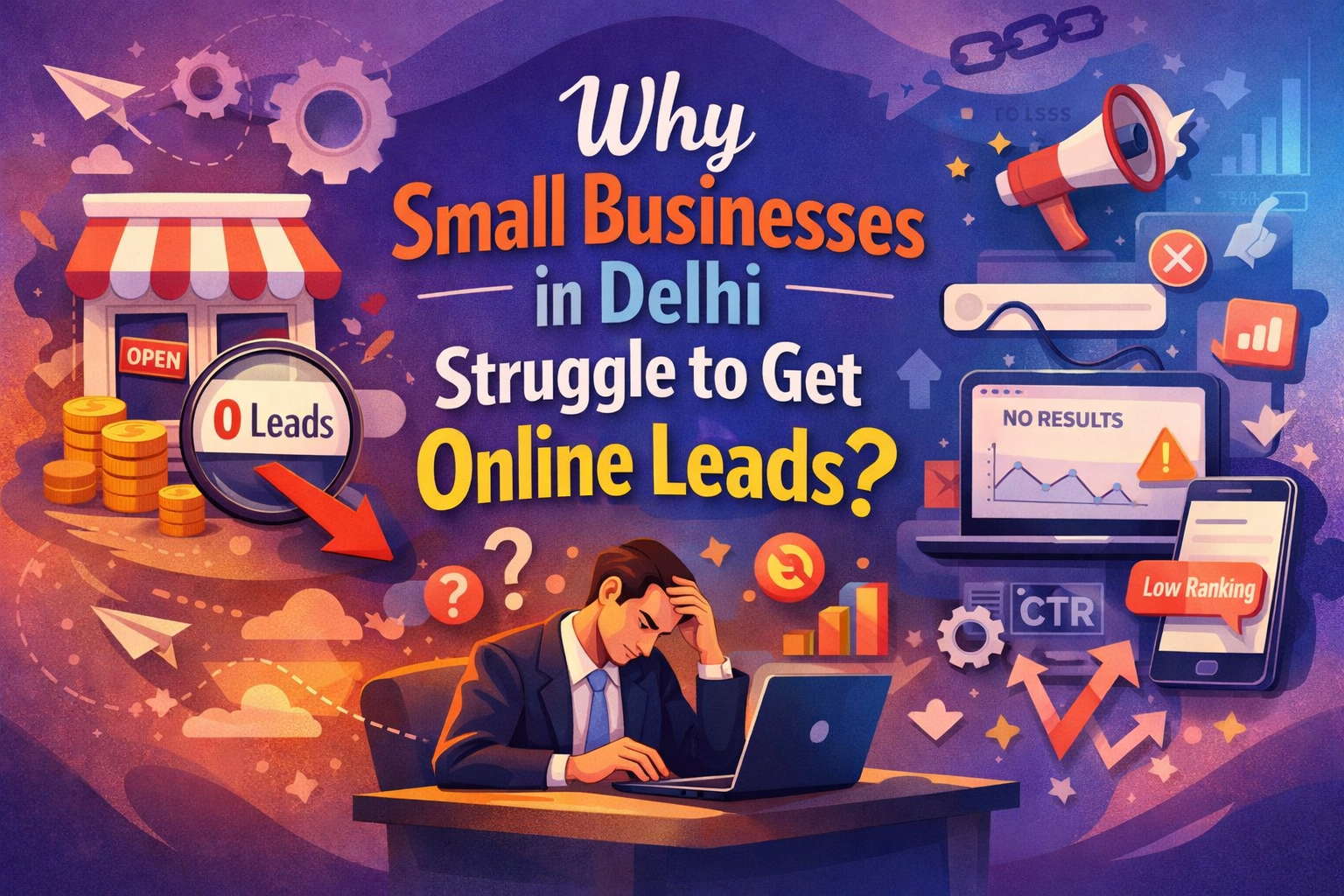 Why Small Businesses in Delhi Struggle to Get Online Leads?