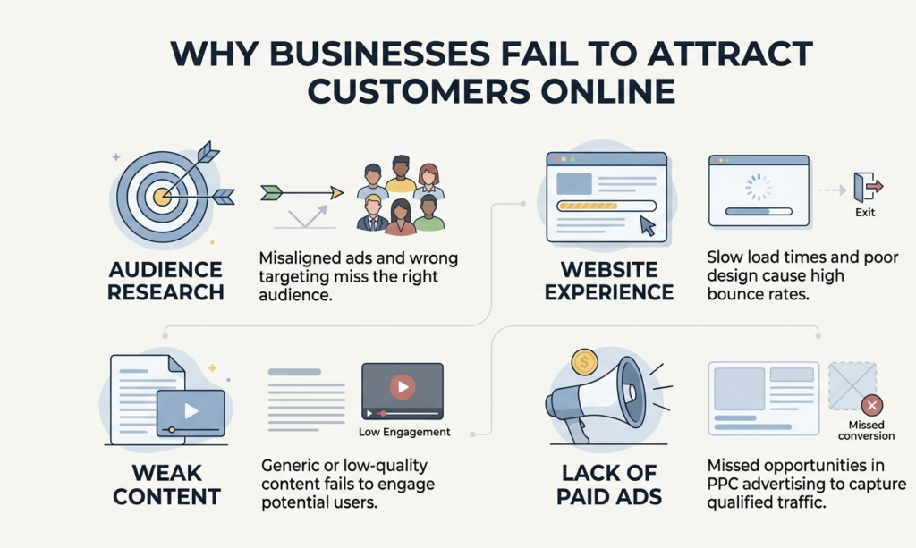 Why Businesses Fail to Attract Customers Online