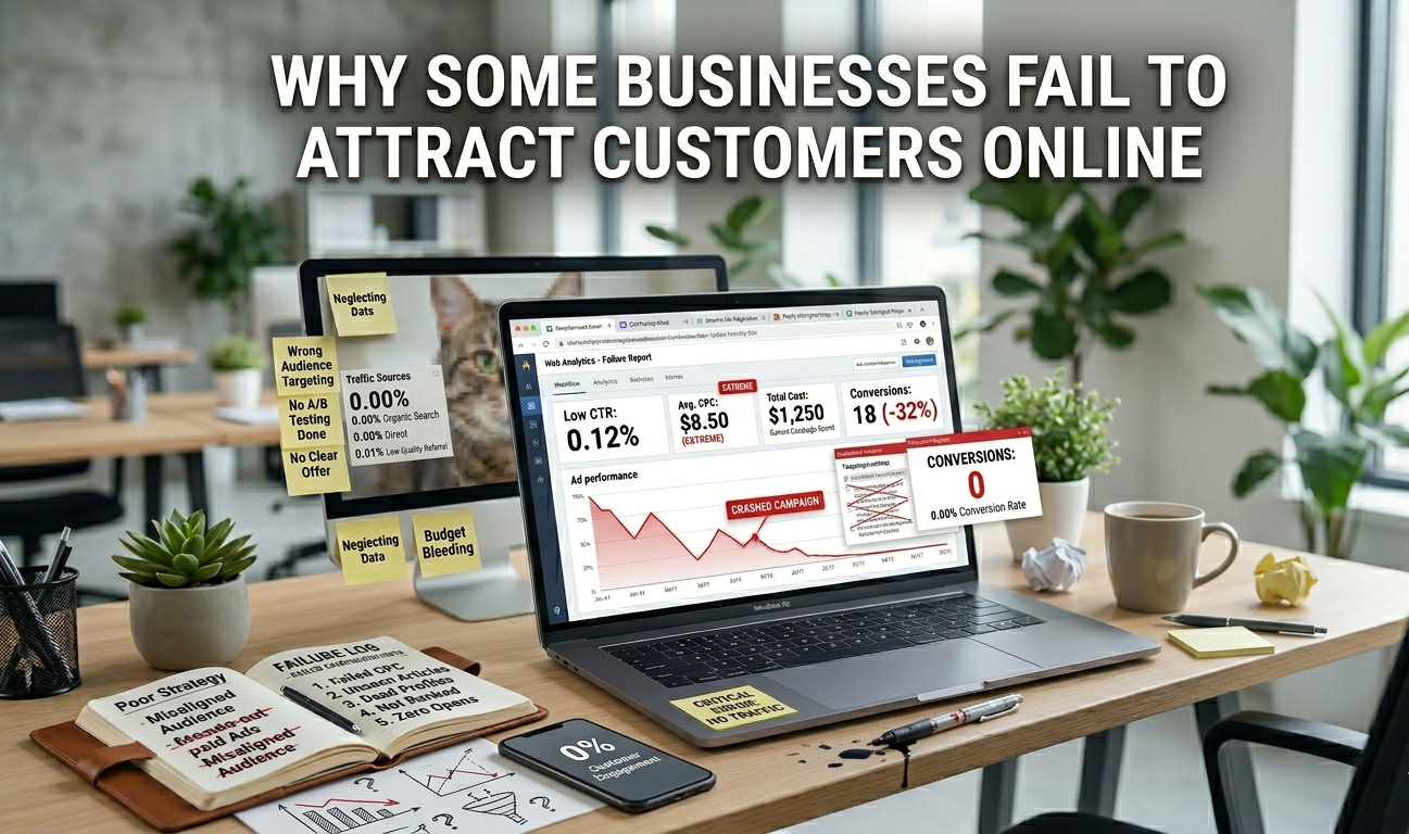 Why Some Businesses in Delhi Fail to Attract Customers Online?