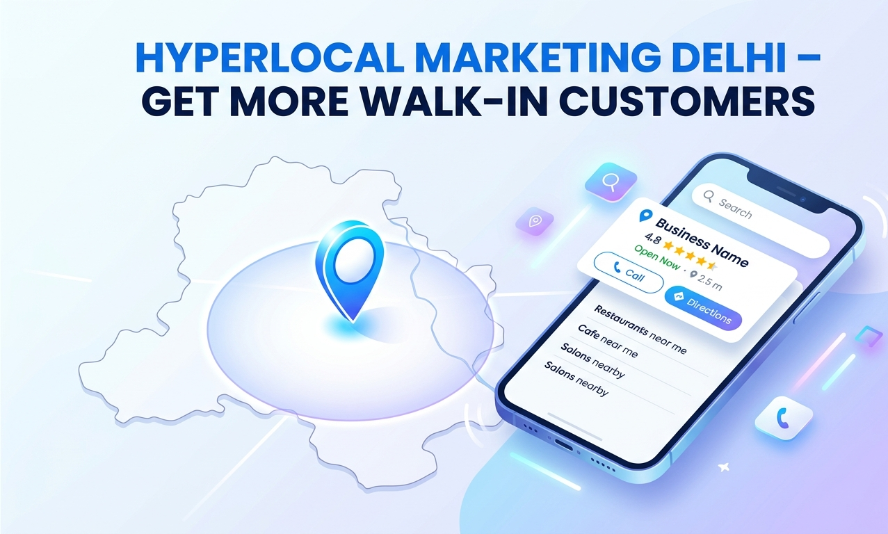 Hyperlocal Marketing in Delhi: Get More Walk-in Customers