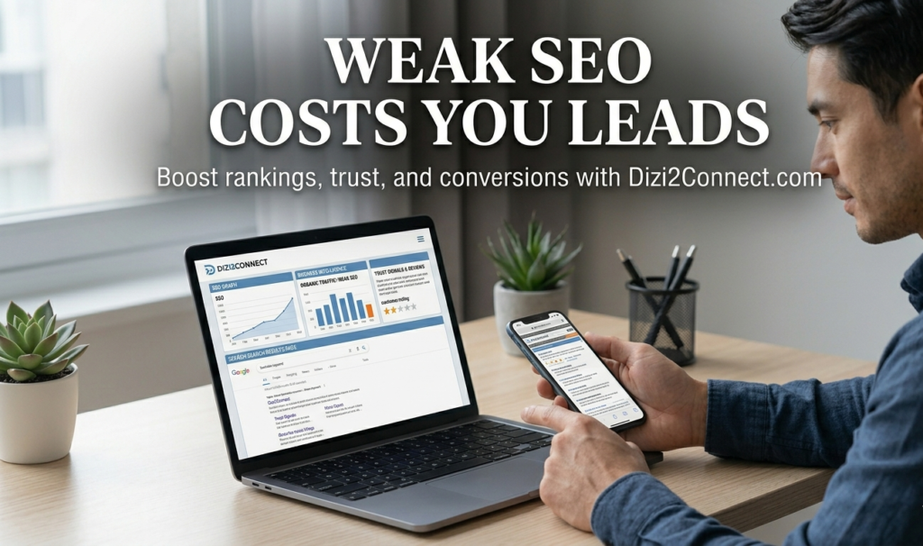 SEO optimization and website conversion improvement for businesses.