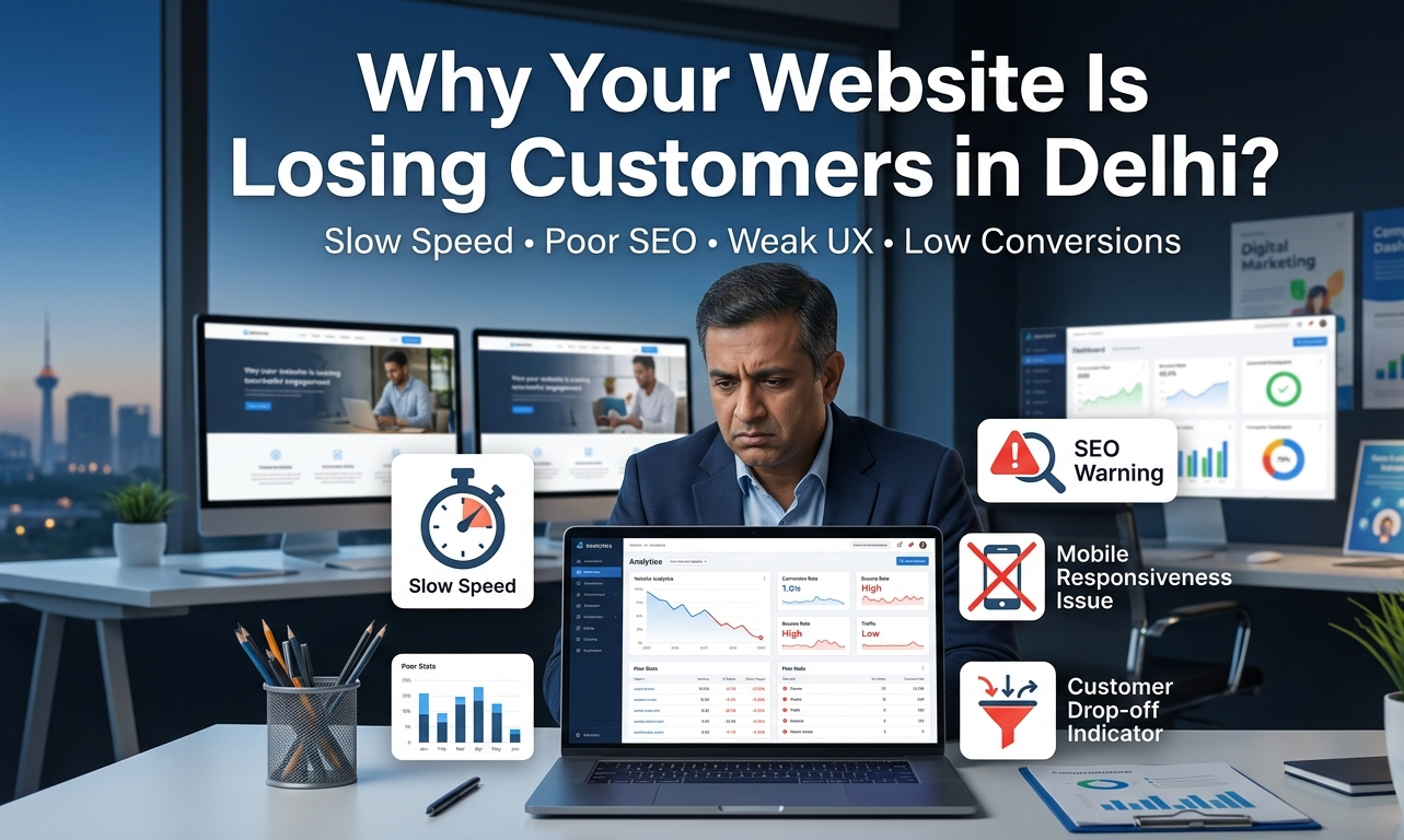 Why Your Website Is Losing Customers in Delhi