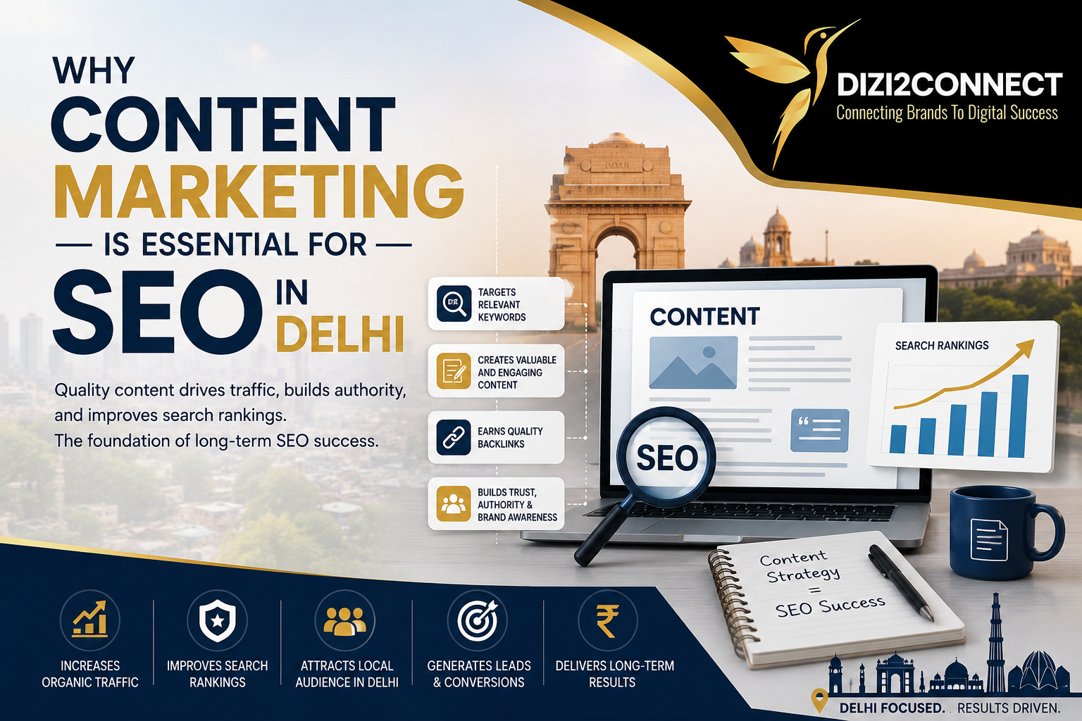 Content marketing strategy for SEO in Delhi