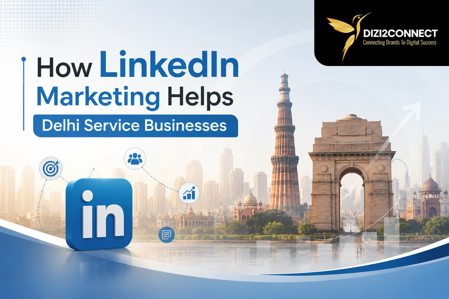 Delhi business owner using LinkedIn for marketing