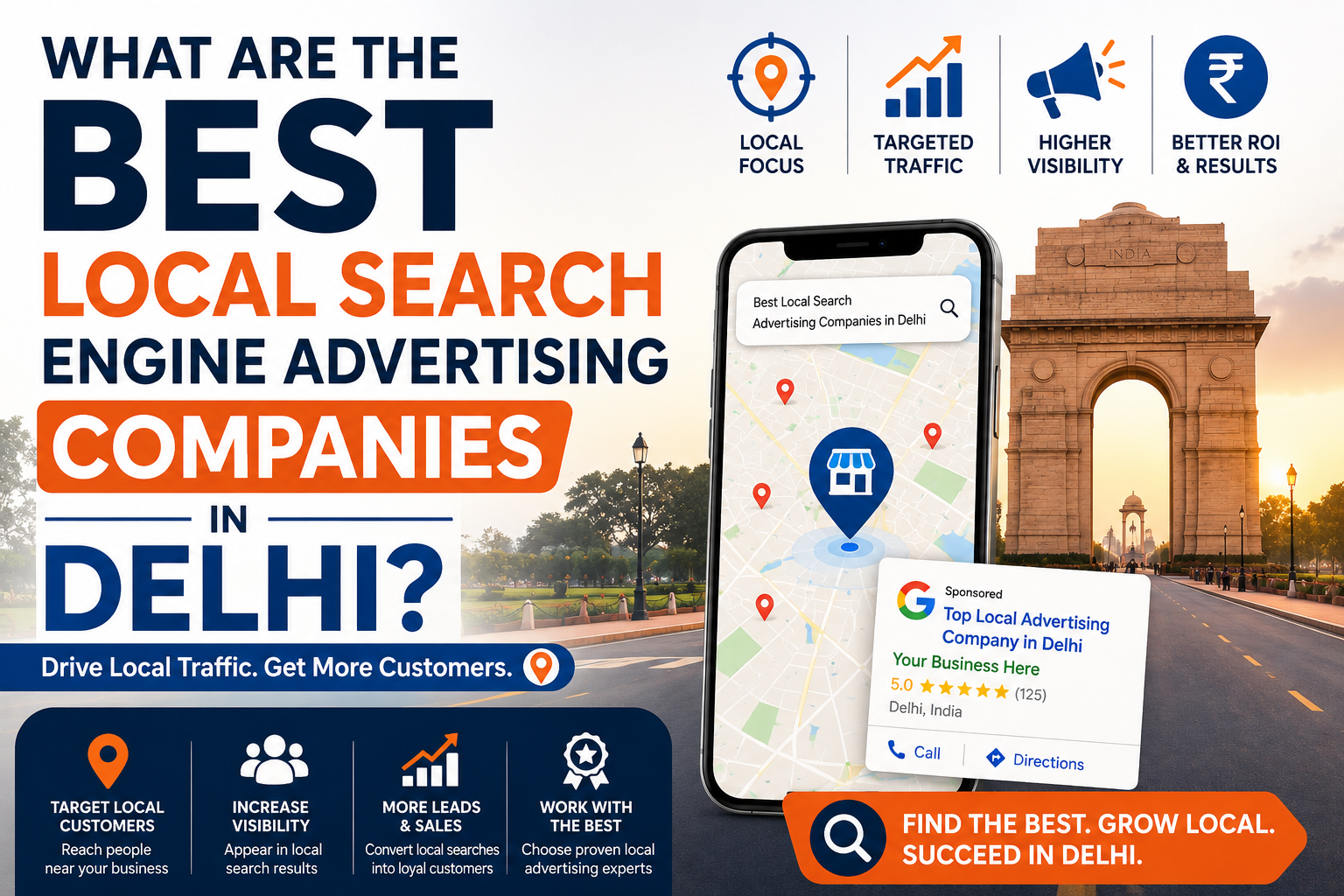 Local SEO strategy meeting in Delhi office